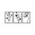 Wallity Zidna dekoracija Flowers-311, Crna