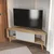 HANAH HOME TV polica Mora Sapphire Oak White