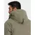 Ombre Classic mens long parka jacket - olive