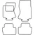 Textile car mats Jaguar S-Type 2005-