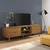 Vidaxl TV omarica MOLDE rjava 158x40x49 cm trdna borovina