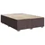 Vidaxl Box spring postelja z vzmetnico temno rjava 140x200 cm blago