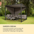 Blumfeldt Havanna Pavillon & Lounge-Set, 270x230x270cm, 4 dvojni sedeži, antracit siva - Blumfeldt