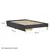 Homestyle4U Oblazinjena postelja, 95x32x210 cm, siva