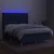 Krevet box spring s madracem LED plavi 140x190 cm od tkanine