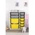 HANAH HOME Višenamenska polica Zen 2D2K6U White Grey Yellow