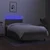 Vidaxl Box spring postelja z vzmetnico LED taupe 90x200 cm blago