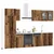 Kuhinjska jedinica Lyon 8 pcs Staro drvo Konstruirano drvo