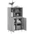 Visoka komoda siva sonome 60x36x110 cm od konstruiranog drva