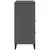 Regal za knjige VIKEN antracit sivi 80 x 40 x 90 cm drveni