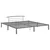 Okvir za krevet sivi metalni 200 x 200 cm