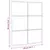 Zidno ogledalo crno 50 x 60 cm pravokutno željezno