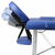 VIDAXL modra zložljiva masažna miza z 2 območji in aluminjastim okvirjem