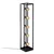 Opviq Podna lampa Kafes 13746, 21 x 21 x 102 cm, 5 x E27, 250 cm Kabl, Crna