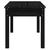 Vrtna klupa crna 80 x 44 x 45 cm od masivne borovine