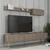 Hanah Home TV komoda sa policama Lyon 2, 180 cm, Krem