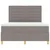 Vidaxl LED Box Spring Postelja z vzmetnico Taupe 140 x 200 cm blago