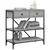Konzolni stol siva boja hrasta 75x34,5x75 cm konstruirano drvo