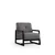 Atelier del Sofa Fotelja Athena Bergere 80x77x67cm Svetlosiva