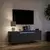 Zidni TV ormarić s LED svjetlima crni 135x31x39,5 cm
