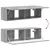 TV zidni ormar Siva Sonoma 98 x 31 x 29,5 cm Konstruirano drvo