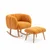ATELIER DEL SOFA Fotelja i tabure Lotus Orange