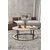Hanah Home Klub sto Hole Ellipse, 60x40x38 cm, Krem