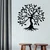 Wallity Zidna dekoracija Tree 3 1, 60x60cm, Crna