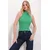 Trend Alacati Stili Ženska bluza bez rukava ALC-X11497, Rolka, Zelena