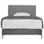 MID.YOU POSTELJA BOXSPRING x , tekstil, leseni material siva