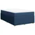 Vidaxl Box spring postelja z vzmetnico moder 120x200 cm blago
