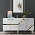 HANAH HOME Komoda Iris White Gold