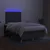 Vidaxl Box spring postelja z vzmetnico LED temno siva 120x200 cm blago