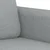 Vidaxl Dvosed svetlo siv 120 cm blago