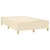 Vidaxl Box spring postelja z vzmetnico krem 120x200 cm blago