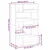 Regal za knjige boja betona 100x33x156,5 cm konstruirano drvo
