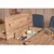 HANAH HOME Trpezarijski set Vina 1048 4 AtlanticDark Blue