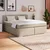 Boxspring Krevet Mira 160/200 cm , sivobraon