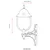 Opviq Spoljna zidna lampa BAP-68212-BSY, 70 cm, IP65, E27, 40W, Crna