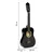 ECO TOYS Velika drvena gitara za decu, Crna