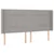 Vidaxl Box spring postelja z vzmetnico LED sv. siva 180x200 cm blago