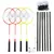 Tecnopro SPEED 200 SET 4, badminton set, rumena