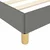 Vidaxl Posteljni okvir brez vzmetnice temno siva 120x190 cm blago