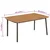 Vidaxl Vrtna miza 150x90x72 cm trden akacijev les