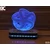 Black Cut 3D Lampa 3D Zvezda Zelena