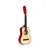 ECO TOYS Igračka velika drvena gitara, Crvena