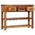 Komoda s 3 ladice 110 x 30 x 80 cm od masivnog drva