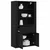 Highboard Crni hrast 80 x 33 x 150 cm Konstruirano drvo