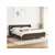 VIDAXL Box spring postelja z vzmetnico temno rjava 180x200 cm blago