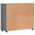 Drveni ormar Siva Sonoma 88,5 x 30,5 x 73 cm Konstruirano drvo
